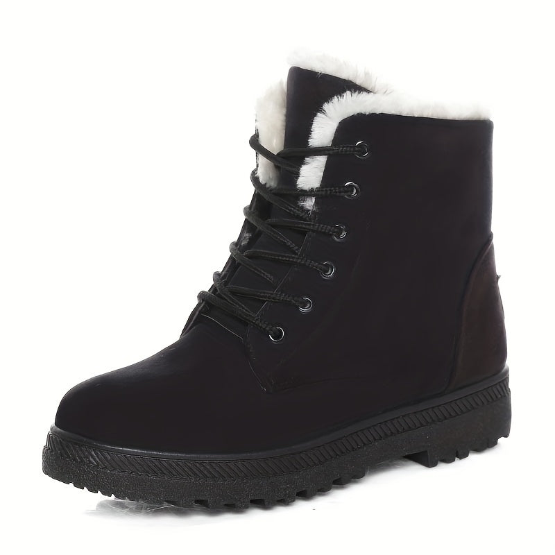 Sirah | Fur-Lined Lace-Up Boots
