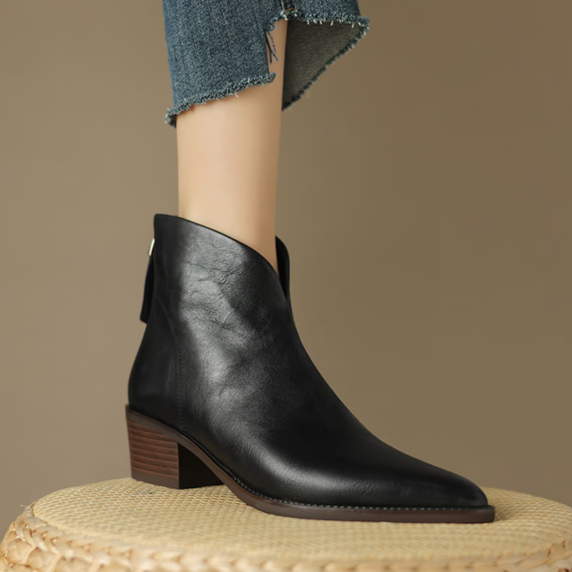 Kimberly | Luxury Ankle Boots with Low Heels