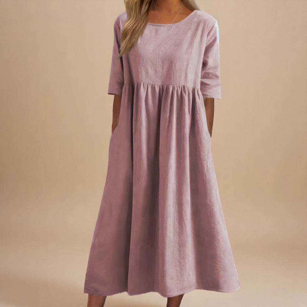 Sofia™ - FLATTERING COTTON DRESS WITH ELEGANT SILHOUETTE