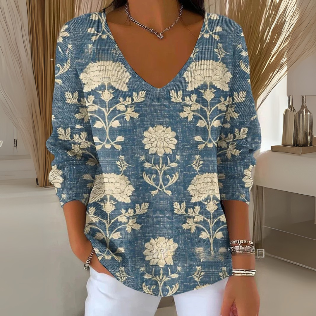 Sable™ - LIGHTWEIGHT SWEATER WITH V-NECK DESIGN