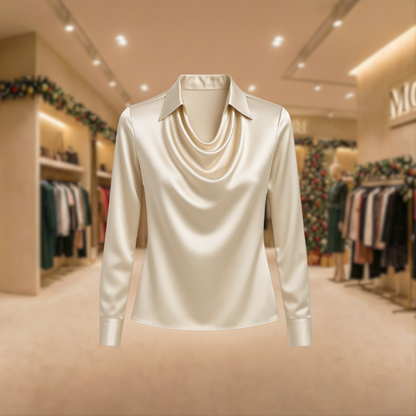 Fiona™ | Elegant Satin Blouse