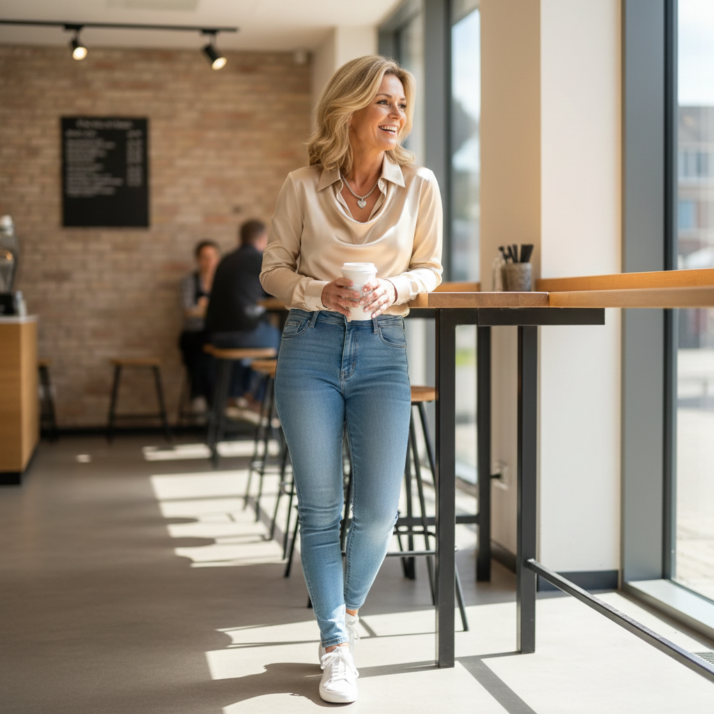 Fiona™ | Elegant Satin Blouse