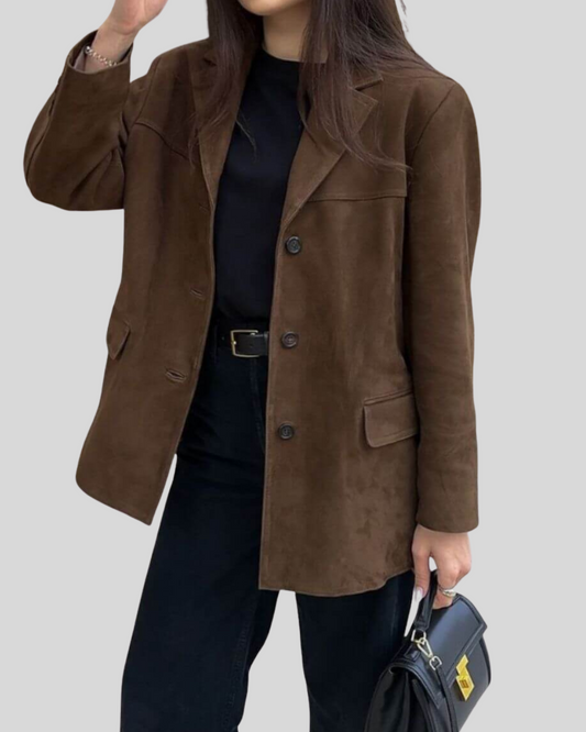 Corinna - Elegant Vintage Suede Jacket