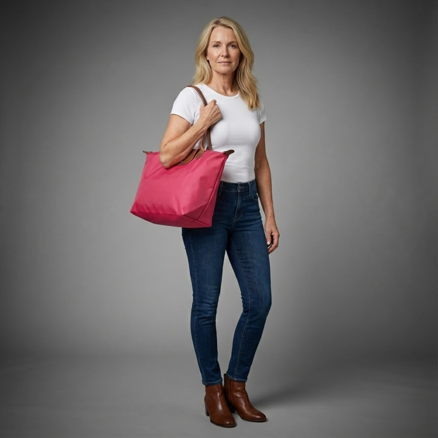 Chario - Large Le Pliage Tote, Grenadine