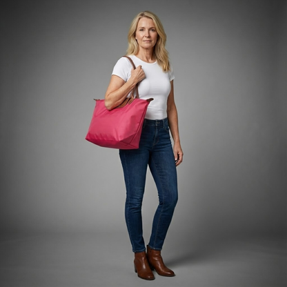 Chario - Large Le Pliage Tote, Grenadine