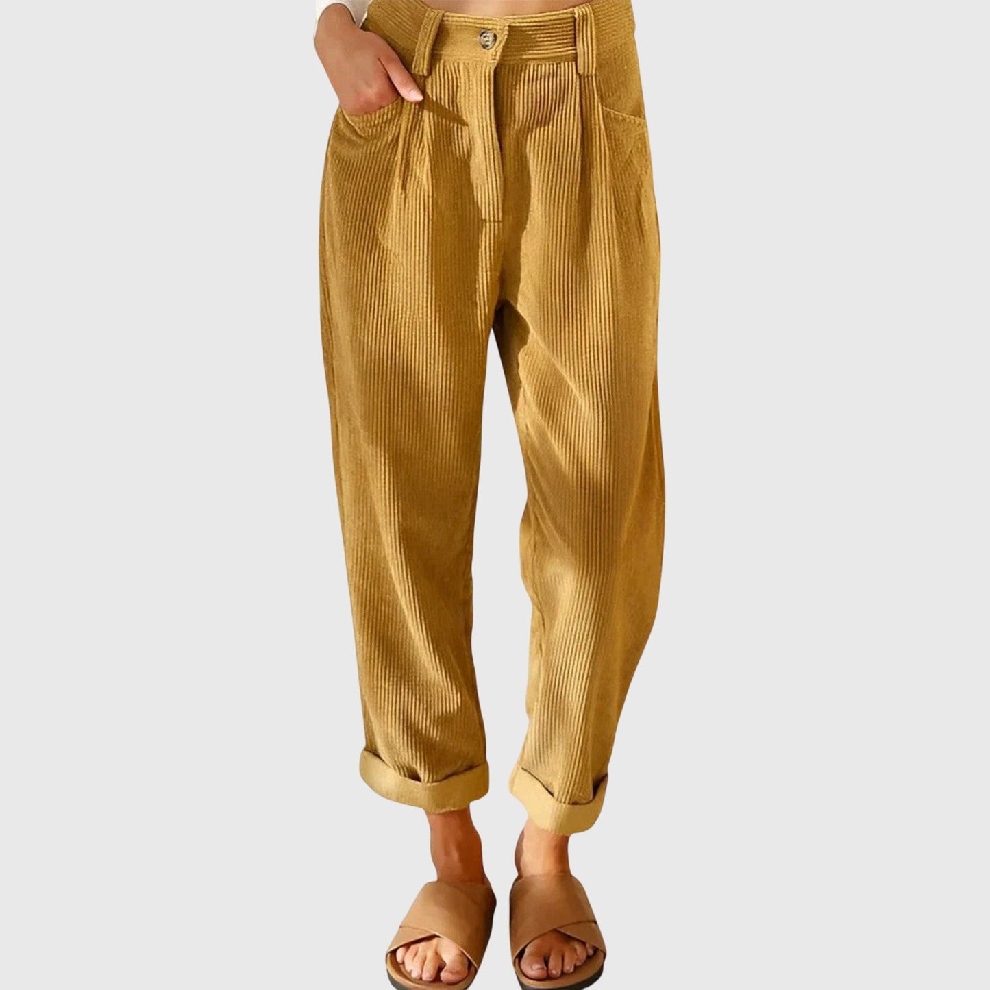 Kaitlyn | Modern Cord Trousers