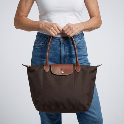 Chario - Large Le Pliage Tote, Ebony