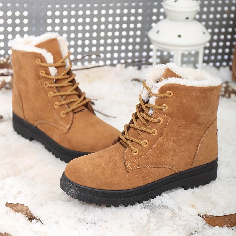 Sirah | Fur-Lined Lace-Up Boots