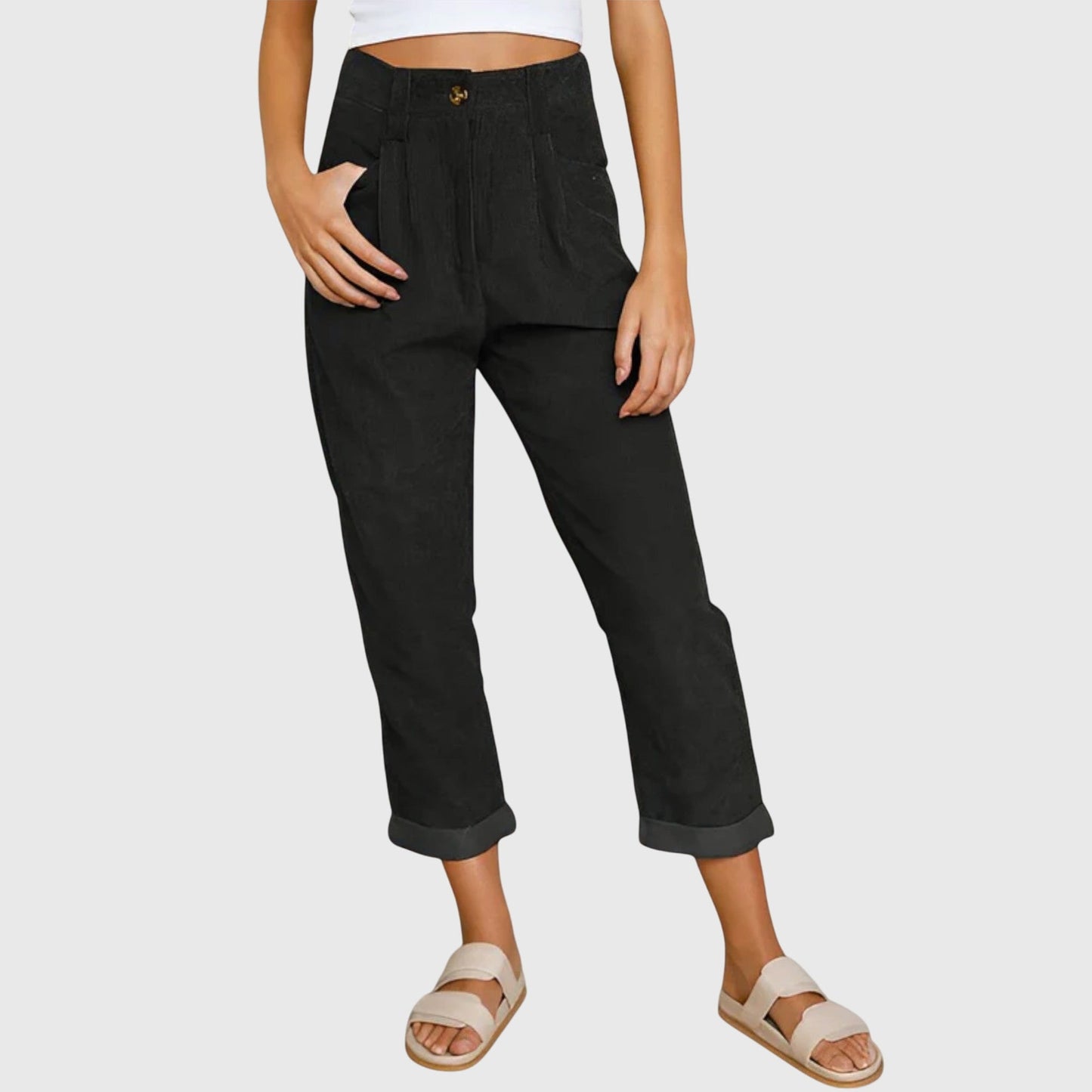Kaitlyn | Modern Cord Trousers