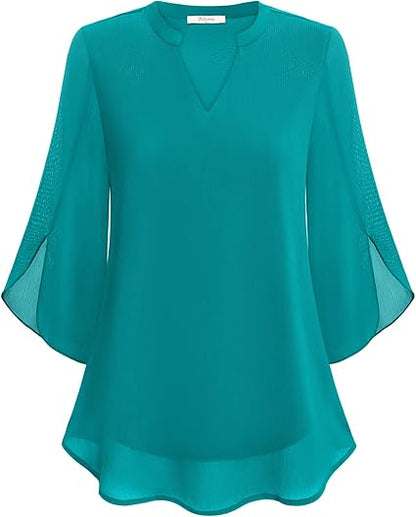 CELESTE™ - CHIC LAYERED BLOUSE