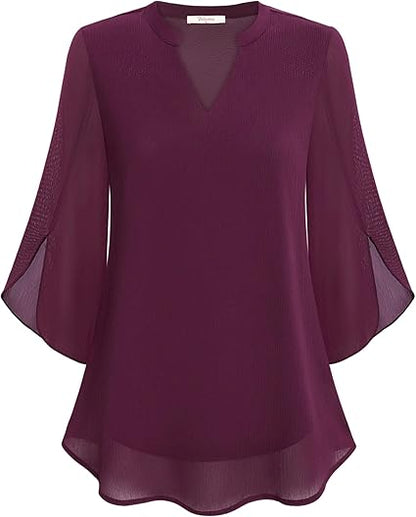 CELESTE™ - CHIC LAYERED BLOUSE