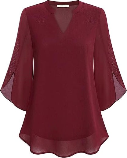 CELESTE™ - CHIC LAYERED BLOUSE