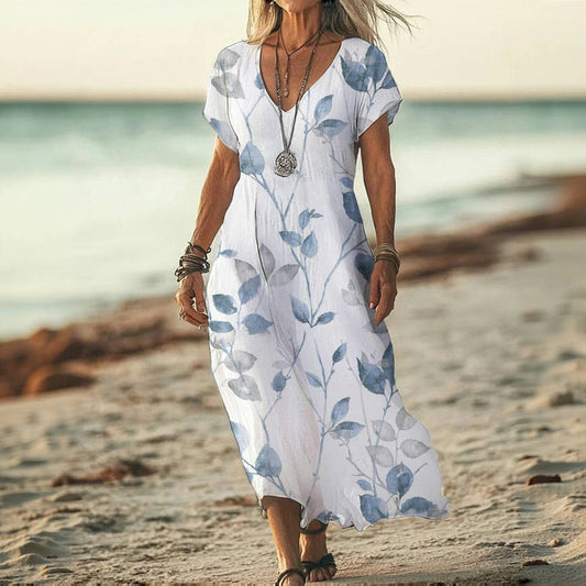Grace™ - CASUAL DRESS WITH ELEGANT LEAF PRINT
