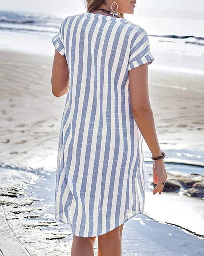 Martine™ - LIGHTWEIGHT CHECKED SUMMER DRESS