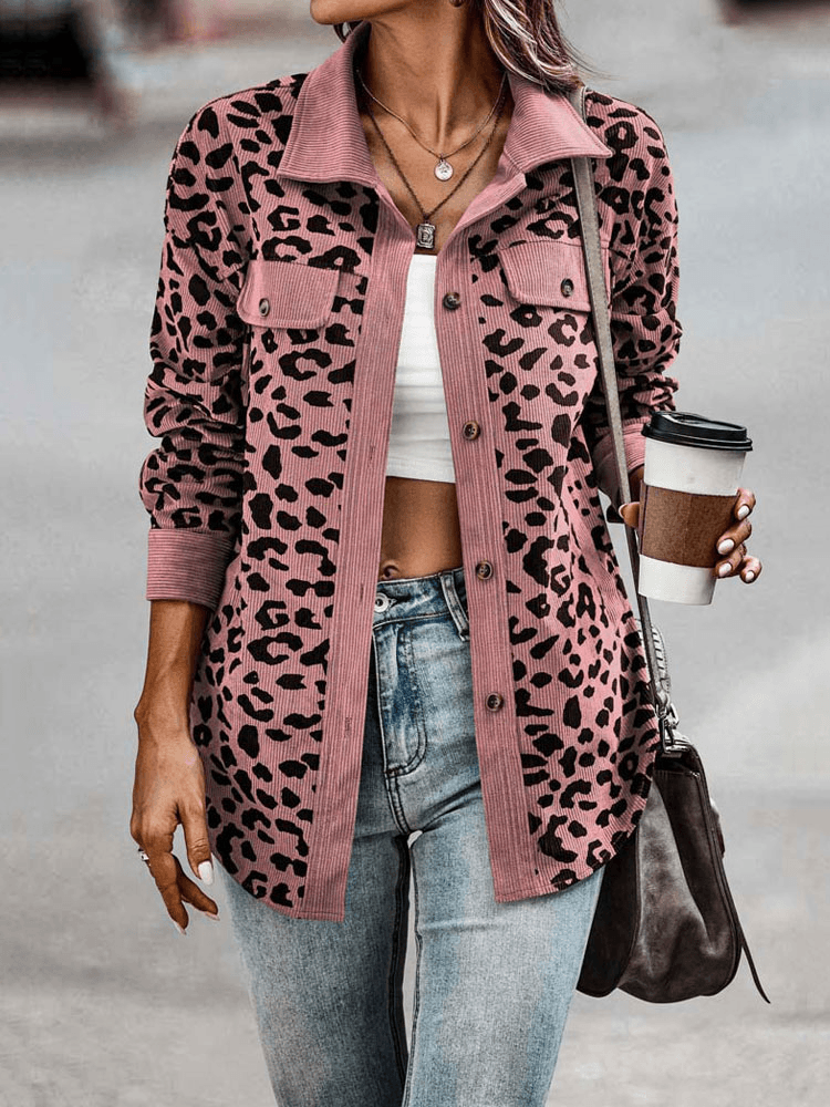 Harriet - Stylish Leopard Print Jacket