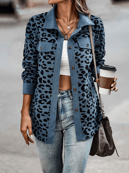 Harriet - Stylish Leopard Print Jacket