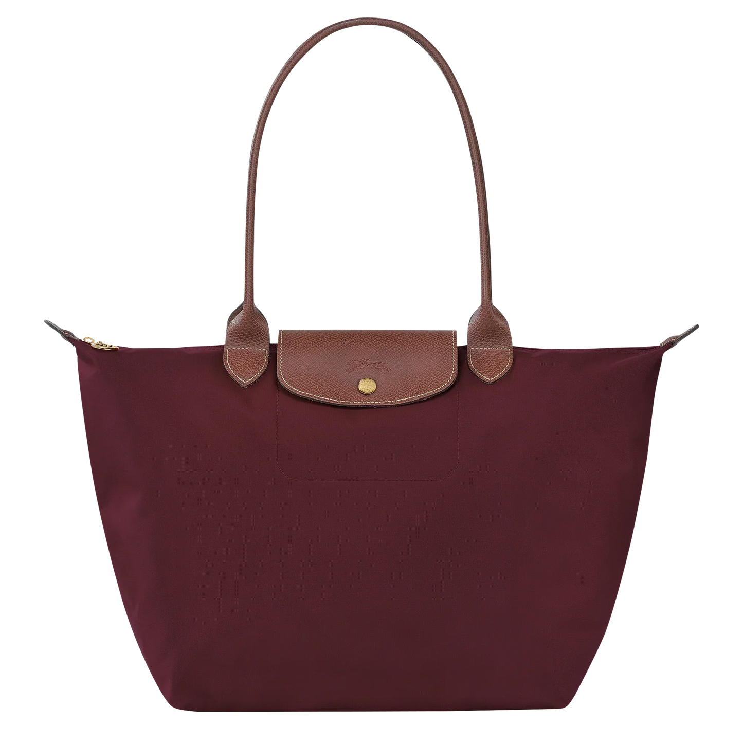 Chario - Large Le Pliage Tote, Burgundy