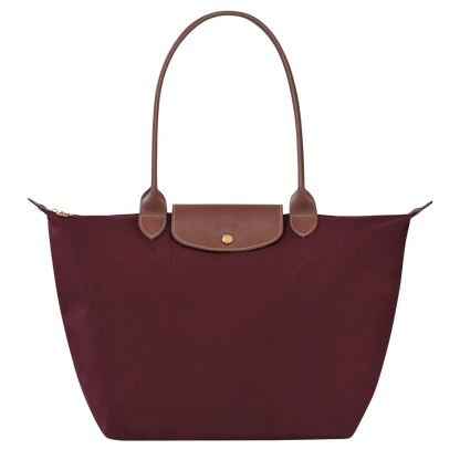 Chario - Large Le Pliage Tote, Burgundy