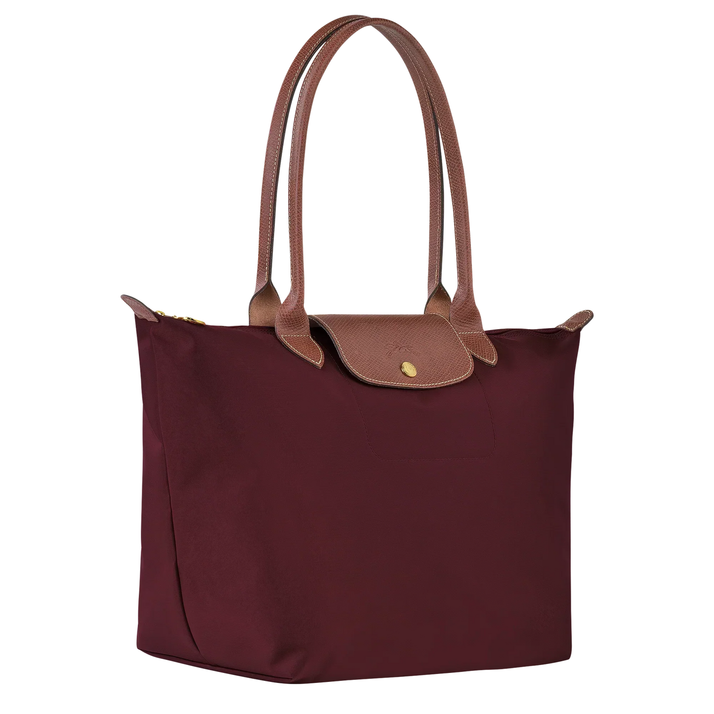Chario - Large Le Pliage Tote, Burgundy