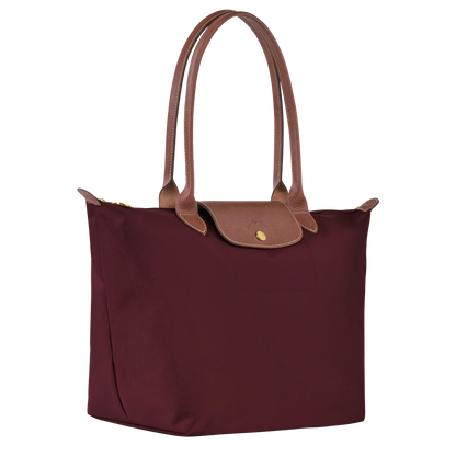 Chario - Large Le Pliage Tote, Burgundy