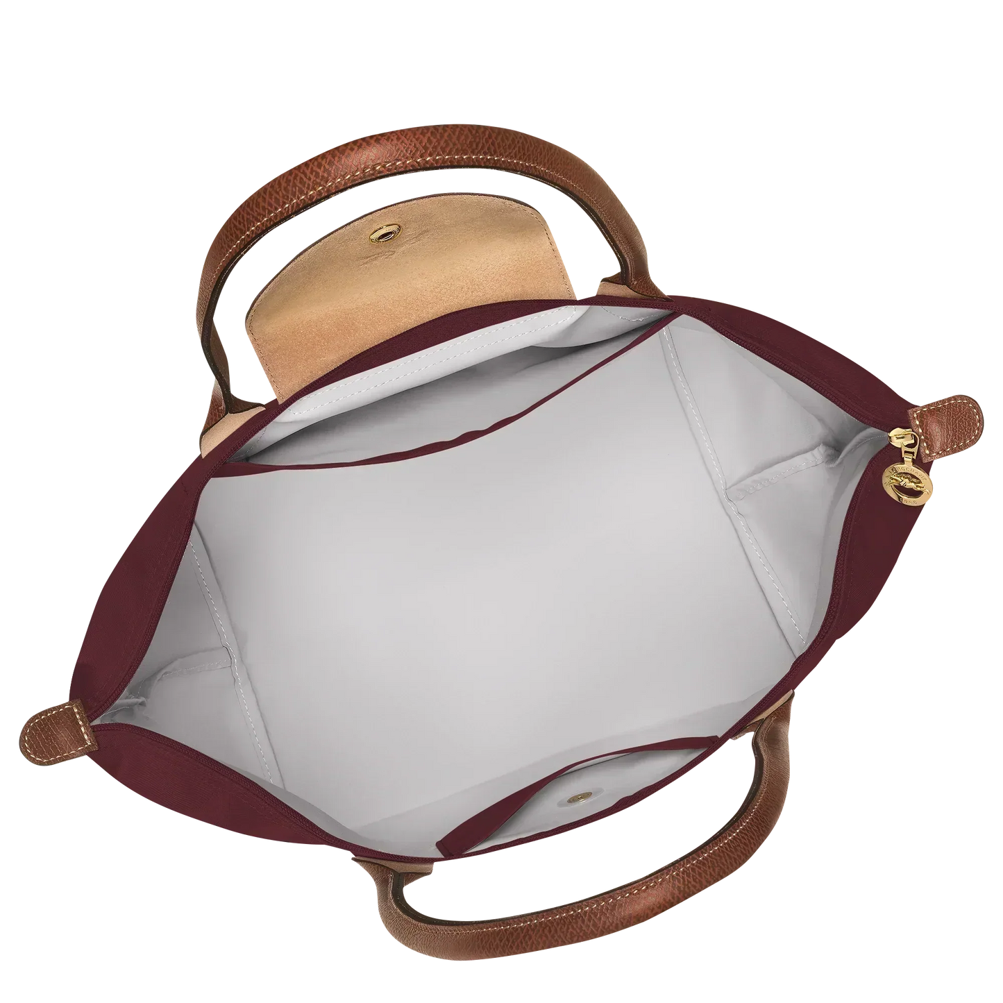 Chario - Large Le Pliage Tote, Burgundy