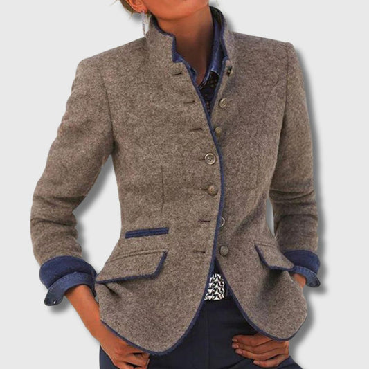 Margaret - Classic Wool Blend Blazer