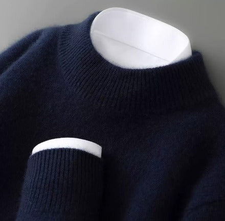 Silvia - Elegant Cashmere Sweater (Blue)