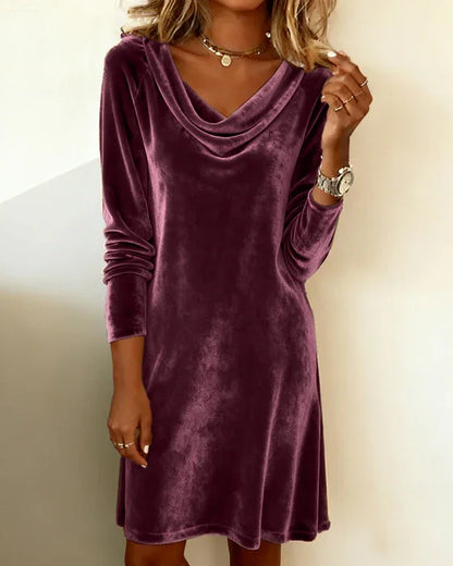 Lunori™ | Frosina Velvet Dress