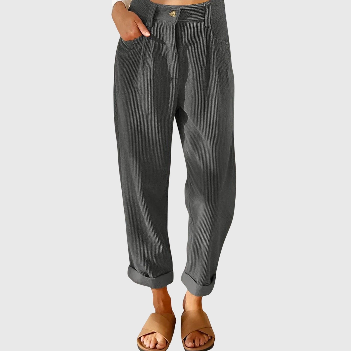 Kaitlyn | Modern Cord Trousers