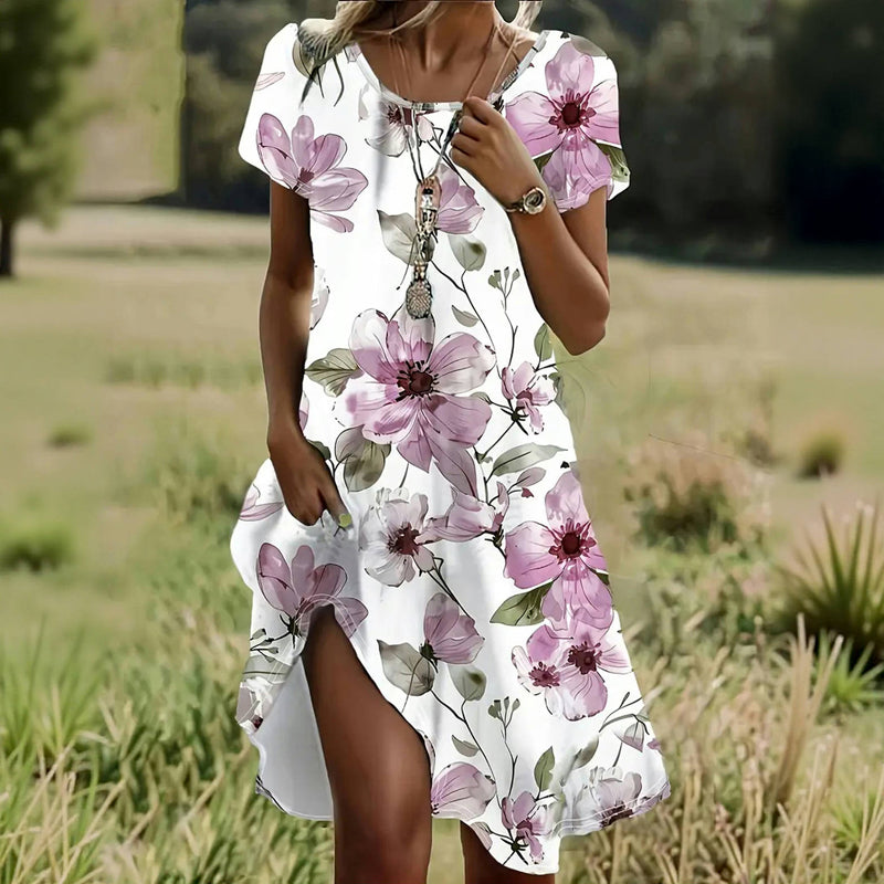 Starlight™ - RELAXED FIT FLORAL PRINT DRESS