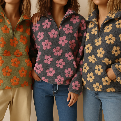 Célaine™ - FLORAL SWEATER WITH ELEGANT DESIGN