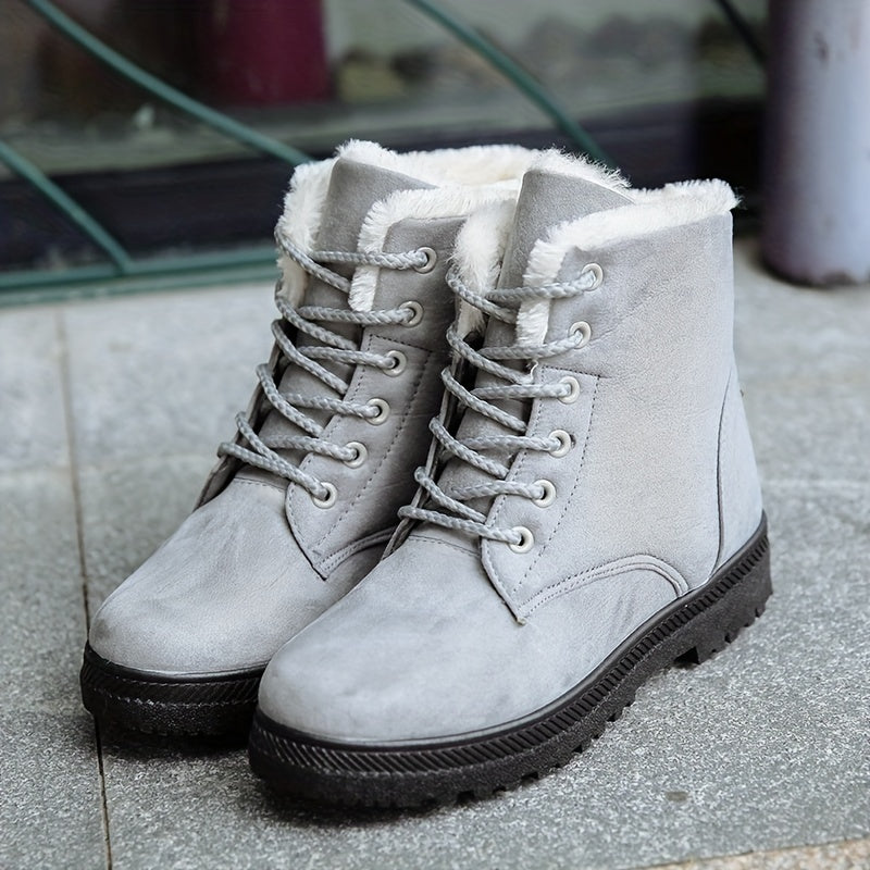 Sirah | Fur-Lined Lace-Up Boots