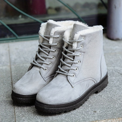 Sirah | Fur-Lined Lace-Up Boots