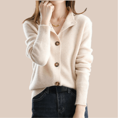 Anny - Cashmere Knitted Cardigan