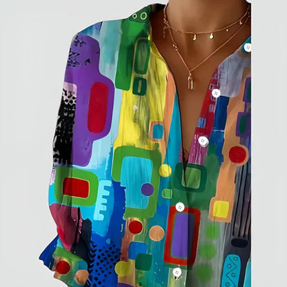 Maple™ - COLORFUL DESIGN BLOUSE WITH A MODERN TOUCH