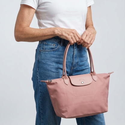 Chario - Large Le Pliage Tote, Petale Pink