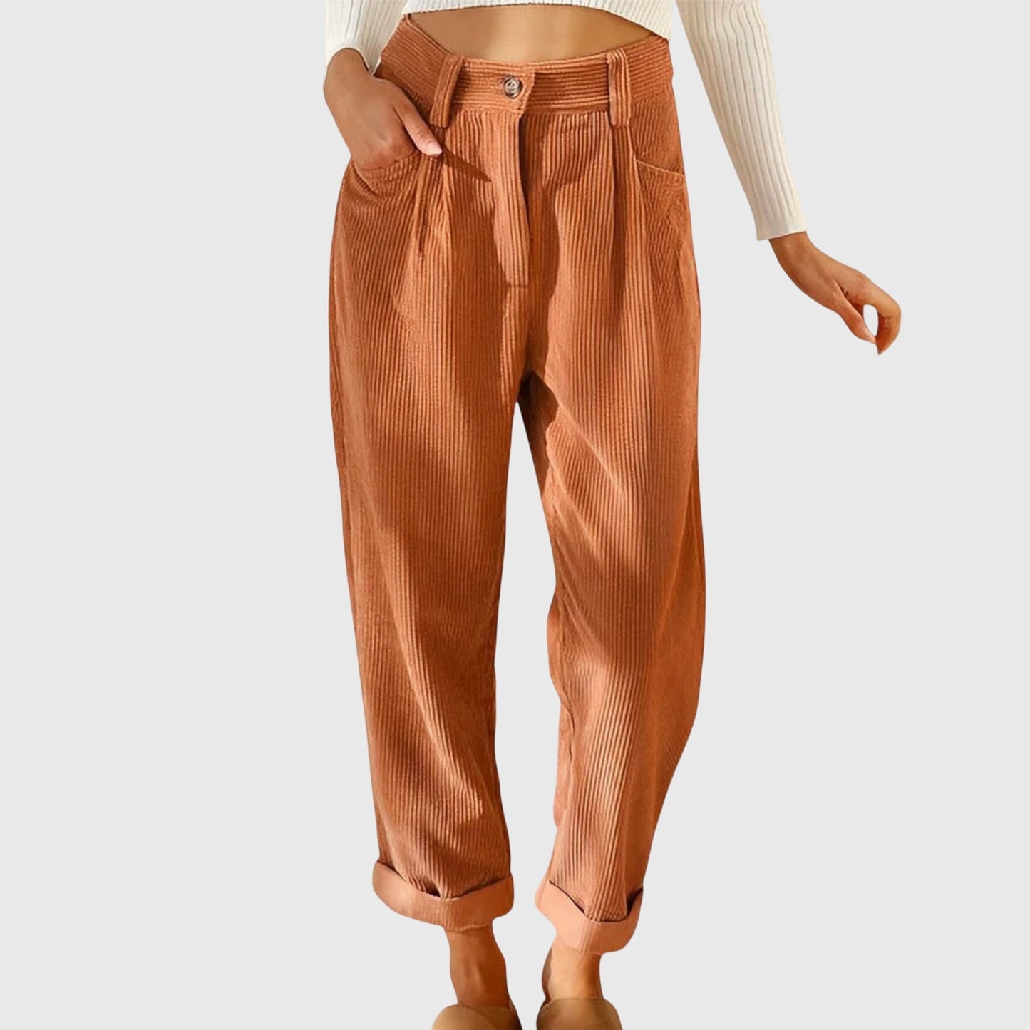 Kaitlyn | Modern Cord Trousers