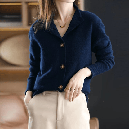Anny - Cashmere Knitted Cardigan